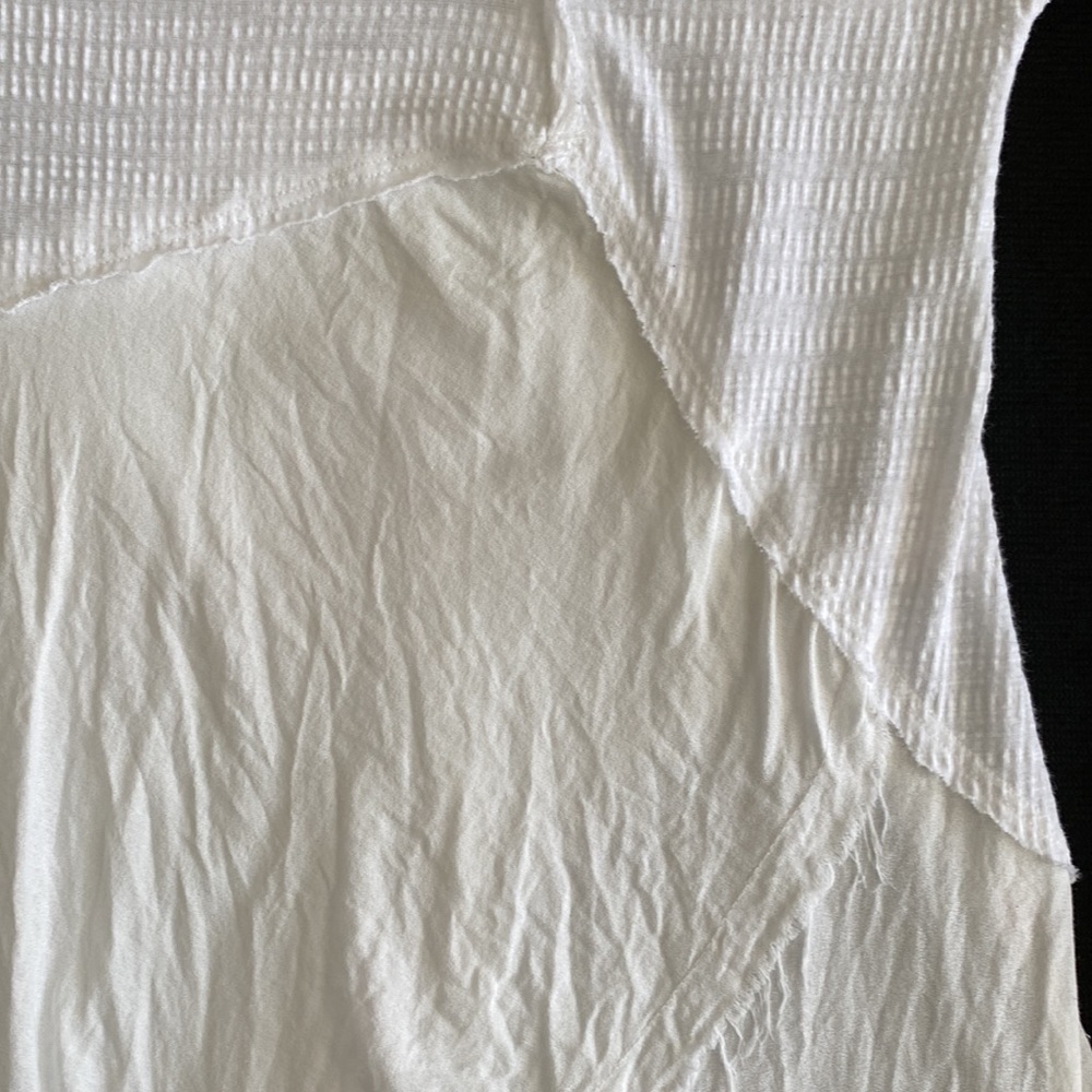 Free People White Asymmetrical Top - Picture 14 of 16